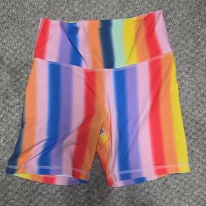 Old Navy Multicolor Striped Bike Shorts
